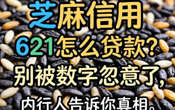 芝麻信用621怎么贷款？别被数字忽悠了，内行人告诉你真相