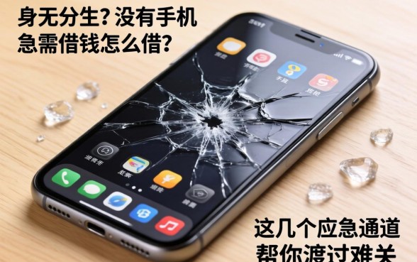 手机突然坏了身无分文？没有手机急需借钱怎么借？这几个应急通道帮你渡过难关