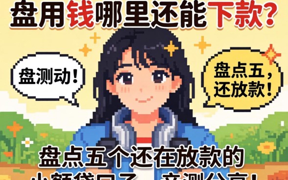 急用钱哪里还能下款？盘点五个还在放款的小额贷口子，亲测分享！