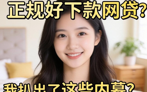 2026年有哪些正规好下款的网贷？我扒出了这些内幕