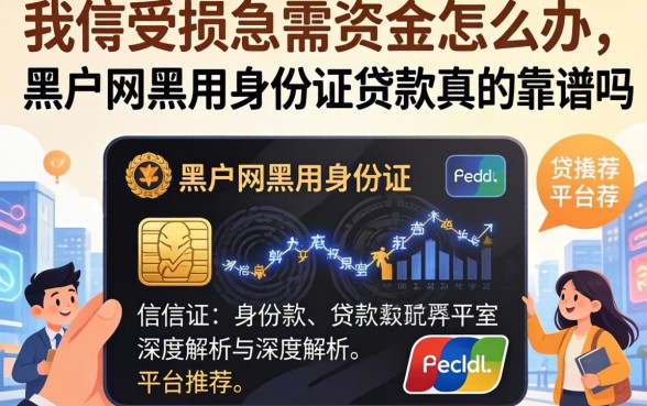 信用受损急需资金怎么办？黑户网黑用身份证贷款真的靠谱吗？深度解析与平台推荐