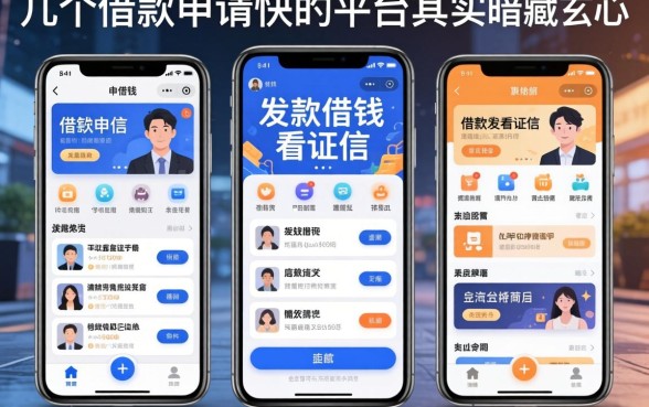 我试了几个借钱不看证信软件，发现借款申请快的平台其实暗藏玄机