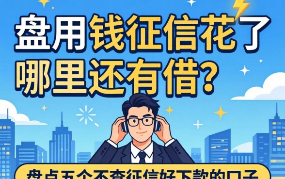 急用钱征信花了哪里还能借？盘点五个不查征信好下款的口子