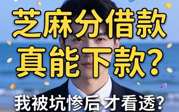 靠芝麻分借款的app真能下款?我被坑惨后才看透的真相