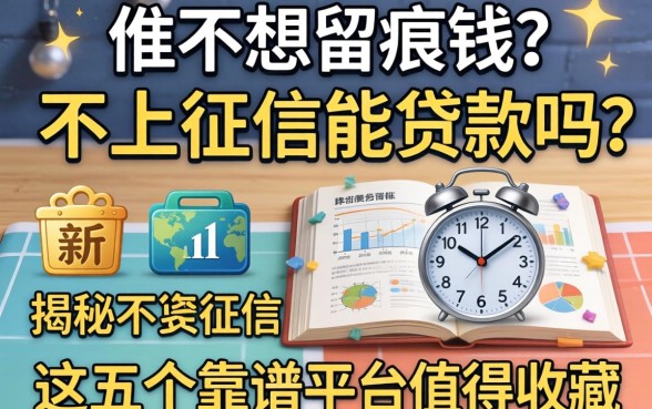 急需用钱却不想留痕迹？揭秘不上征信能贷款吗，这五个靠谱平台值得收藏
