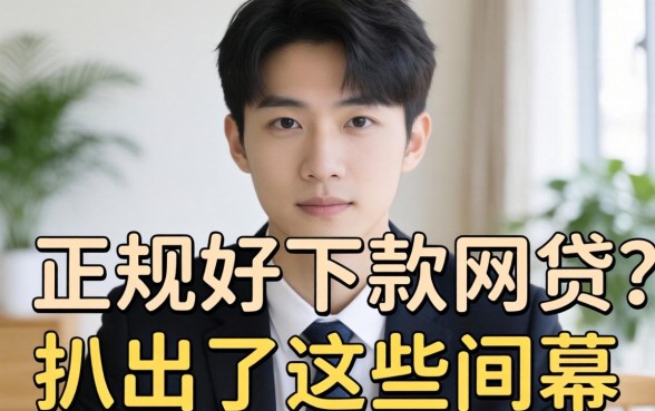 2026年有哪些正规好下款的网贷？我扒出了这些内幕