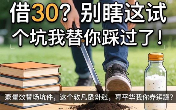 什么软件可以借3千？别瞎试，这几个坑我替你踩过了