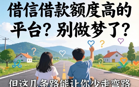 门槛低借款额度高的平台?别做梦了,但这几条路能让你少走弯路