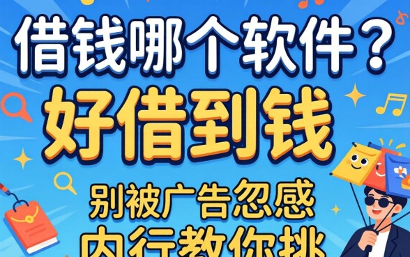 网上借钱哪个软件好借到钱？别被广告忽悠，内行教你挑