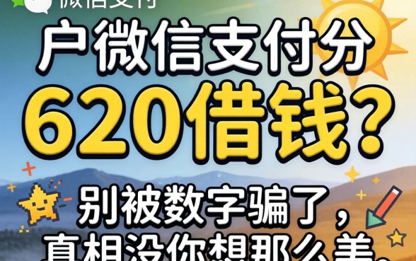 黑户微信支付分620借钱？别被数字骗了，真相没你想那么美
