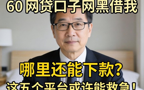 55-60岁网贷口子网黑借我:哪里还能下款?这五个平台或许能救急!