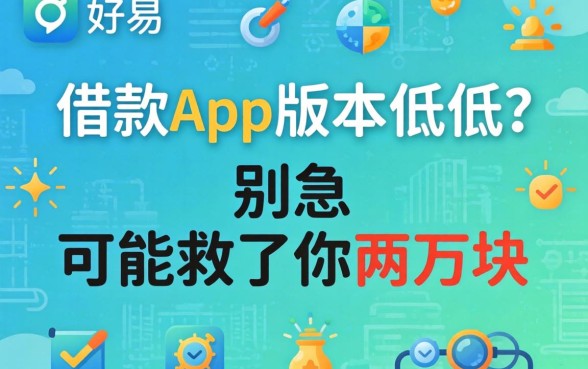 容易借款app版本过低?别急,可能救了你两万块