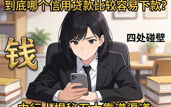 急需用钱却四处碰壁?到底哪个信用贷款比较容易下款?内行人揭秘五大靠谱渠道