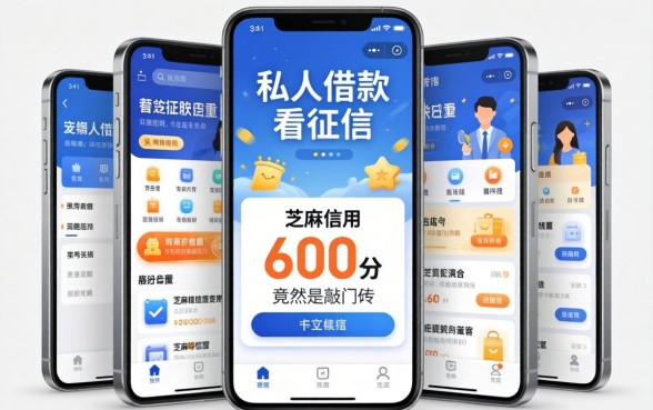 我试了几个私人借款不看征信的平台,发现芝麻信用600分竟然是敲门砖