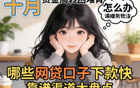 十月资金周转困难怎么办?哪些网贷口子下款快?靠谱渠道大盘点