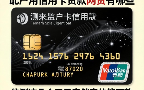 黑户用信用卡贷款的网贷有哪些，实测这几个口子竟然真的能下款