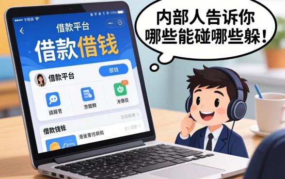 网上都有哪些借款平台可以借钱？内部人告诉你哪些能碰哪些要躲
