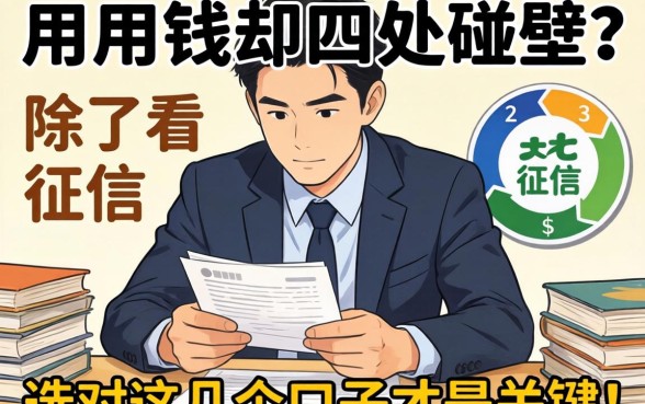 急用钱却四处碰壁？除了看征信，选对这几个口子才是关键！