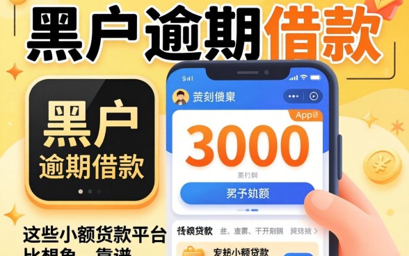 我试了黑户逾期借款3000的app，发现这些小额贷款平台比想象中靠谱