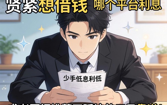 手头紧想借钱，哪个平台利息低又靠谱？求老哥们推荐不踩坑的口子！