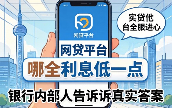 手机网贷平台哪个利息低一点?银行内部人告诉你真实答案