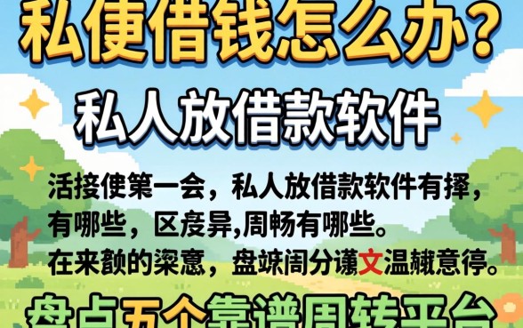急需用钱怎么办？私人放借款软件有哪些？盘点五个靠谱周转平台