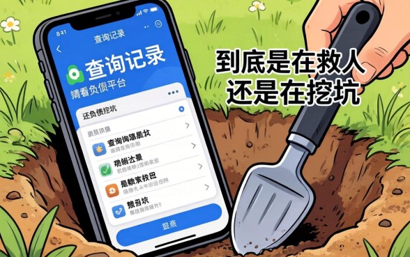 那些不看查询记录不看负债的平台，到底是在救人还是在挖坑？