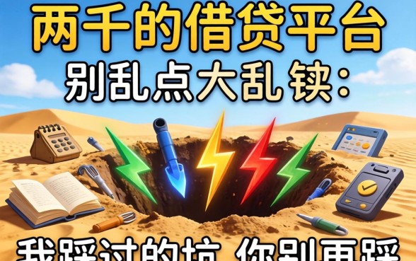 借一两千的借贷平台别乱点,我踩过的坑你别再踩