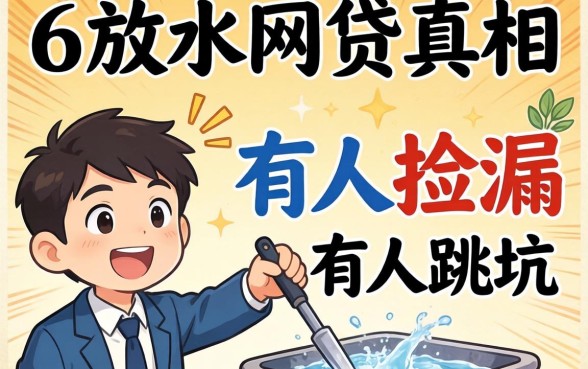2026年6月份放水网贷真相：有人捡漏有人跳坑