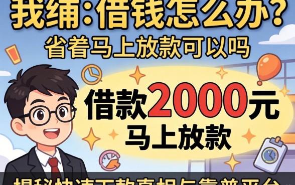急需用钱怎么办？借款2000元马上放款可以吗？揭秘快速下款真相与靠谱平台推荐