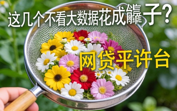 征信花成筛子?这几个不看大数据的网贷平台或许能救急