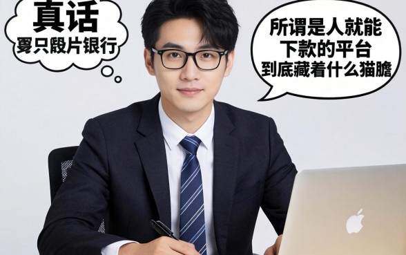银行经理说真话：所谓是人就能下款的平台，到底藏着什么猫腻