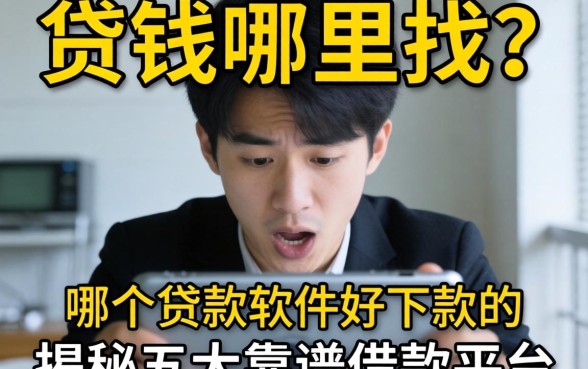 急需用钱哪里找？哪个贷款软件好下款的？揭秘五大靠谱借款平台