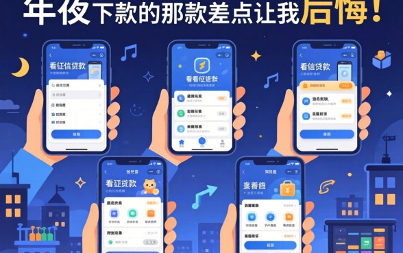 我试了五款不看征信的贷款软件，半夜下款的那款差点让我后悔莫及