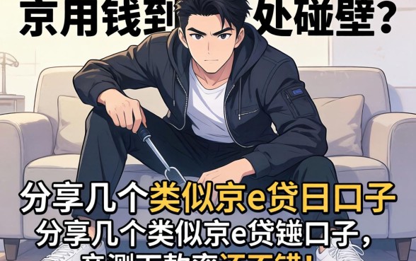急用钱到处碰壁?分享几个类似京e贷的口子,亲测下款率还不错!
