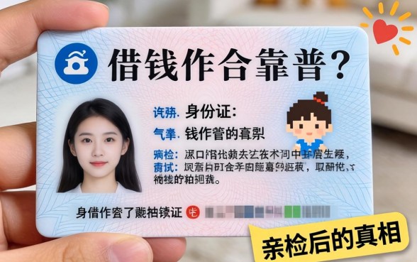 无需上传身份证的借钱软件靠谱吗？我亲测后的真相