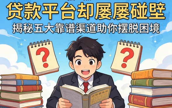 急需用钱却屡屡碰壁？贷款平台哪家强一点？揭秘五大靠谱渠道助你摆脱困境