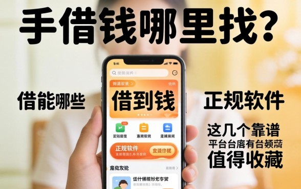 急需用钱哪里找？手机能借到钱的正规软件有哪些？这几个靠谱平台值得收藏