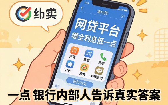 手机网贷平台哪个利息低一点?银行内部人告诉你真实答案