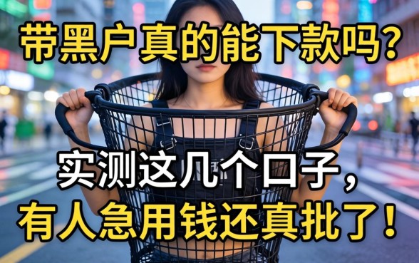 网带黑户真的能下款吗?实测这几个口子,有人急用钱还真批了!