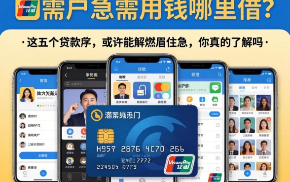 信用卡黑户急需用钱哪里借?这五个手机贷款app或许能解燃眉之急,你真的了解吗?