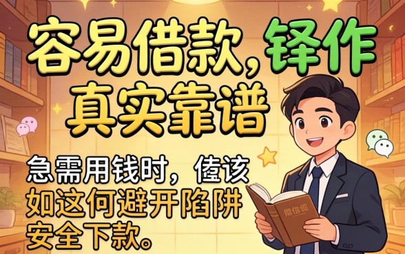 微信上容易借款的软件真的靠谱吗？急需用钱时该如何避开陷阱安全下款？