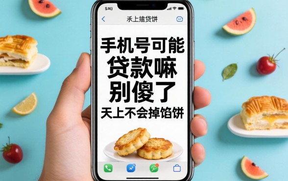 只要手机号就能贷款嘛？别傻了，天上不会掉馅饼