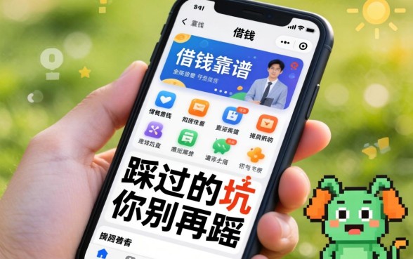 在手机哪里可以借钱的软件靠谱？我踩过的坑你别再踩