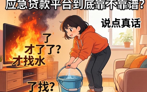 家里着火了才找水桶？应急贷款平台到底靠不靠谱，说点真话