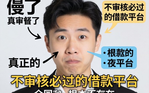 别傻了,真正的不审核必过的借款平台根本不存在
