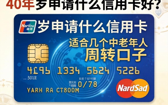 四十岁申请什么信用卡好？分享几个适合中年人的周转口子