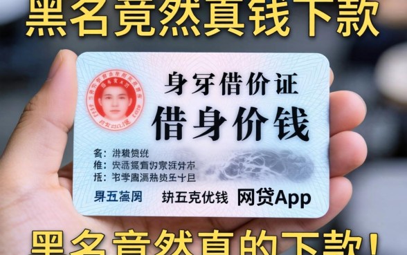 我试了那些仅凭身份证借钱的网贷app，黑户竟然真的下款了