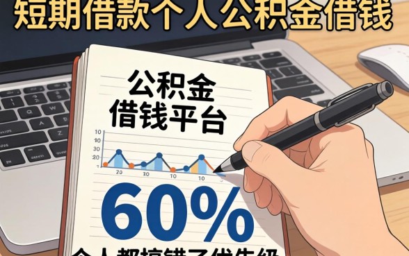 我翻遍了短期借款个人和公积金借钱平台，发现80%的人都搞错了优先级