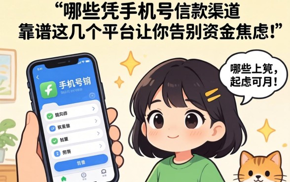 急需用钱怎么办？哪些凭手机号借款的渠道靠谱？这几个平台让你告别资金焦虑